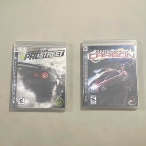 PlayStation 3 Need For Speed . Pro Street and Carbon